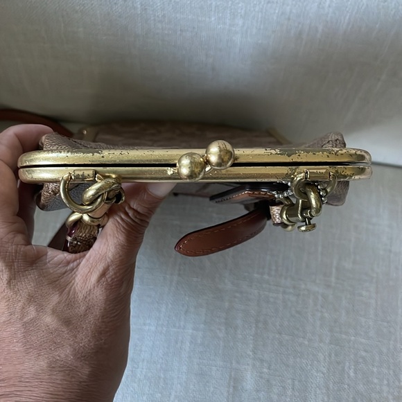 Coach Double Frame Crossbody With Signature Patchwork - Picture 9 of 12